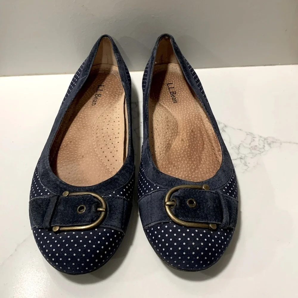 L.L. Bean Polka Dot Flats
